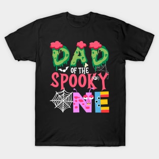 Dad Of The Spooky One Halloween First 1st Birthday Party T-Shirt